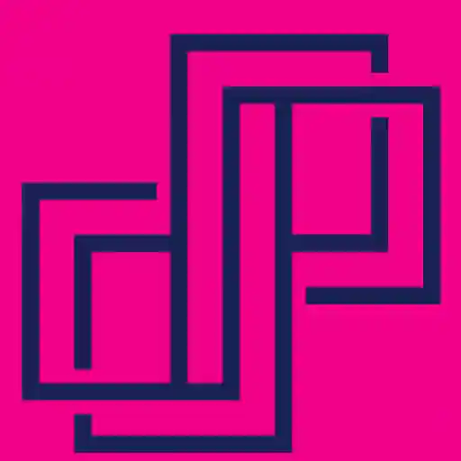 Infinite Corporate logo — interlocking “IC” monogram in indigo on a magenta background.